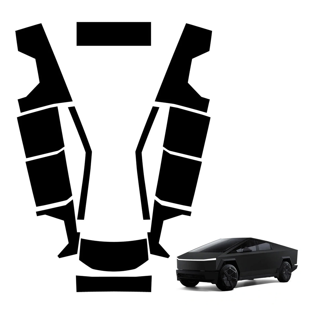 3M 2080 Gloss Sunflower Cybertruck Full Vinyl Wrap Kit Premium Film